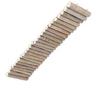 Tnfeeon Puente de Madera para Hámster, Escondite de Madera Flexible, Escalera de Escalada para Mascotas Pequeñas, Plataforma Ajustable de 40 Cm para Ratones y Jerbos (30 centimetros Versión básica)