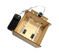 Tnfeeon Puerta de Ascensor de Madera, Kit de Puerta Eléctrica, Juego de Construcción de Bricolaje para Modelo de Garaje, Ideal para Mayores de 14 Años