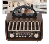 Tnfeeon Radio Retro Portátil con 5.4, Recepción Multibanda Am FM SW, Batería de 1200mAh, AUX USB Tipo-C para Viajes en Casa Al Aire Libre y Uso de Emergencia