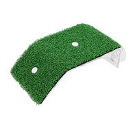 Tnfeeon Rampa para Tortugas, Césped de Simulación de Plástico con Ventosas, Plataforma para Tomar el Sol de Reptiles para Tortugas Acuáticas y Galápagos, Césped de 1 Cm de Espesor, Hábitat Acuático