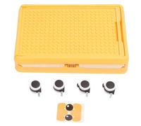 Tnfeeon Recipiente de Tanque de Juguete de Rodillo Multifuncional con Ruedas y Tapas de Organizador de Juguetes Portátiles para Bloques de Construcción y Diseño Minimalista para la Habitación de los