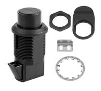 Tnfeeon Reemplazo de Pestillo de Botón de Pulsación de para Puertas de la Embarcación, Fácil Instalación para RV, Color Negro