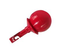 Tnfeeon Reemplazo de Punta de Bastón con Bola Rodante, Punta de Bastón para Caminar Ciego Estilo Gancho de Aleación de Aluminio, Diseño Estable Antideslizante, 7,8 X 3,8 Cm, Fácil Instalación para