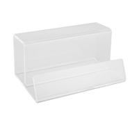 Tnfeeon Registro soportó Soporte Acrílico Organizador Estable Fuerte para LPS y Singles, para la Decoración del Hogar y los Amantes de Vinyll, 15 X 9.5 X 7.3 Cm de Tamaño (Claro)