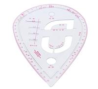 Tnfeeon Regla Curva de Manga, Herramienta de Costura de Sastrería de Plástico para Dibujar Curvas y Hacer Patrones con Precisión