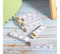 Tnfeeon Regla de Medición de Doble Cara con Cinta de Sastre con Pulgadas y Centímetros, Material de PVC Suave para Medidas Corporales, Cinta Flexible de 118 Pulgadas con Extremos de Metal, Perfecta