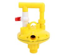 Tnfeeon Regulador de Presión del Dispensador de Agua para Pollos, Regulador de Presión de 2 Vías con Válvula Ajustable para Sistemas de Bebederos de Aves de Corral en Granjas,