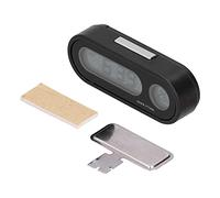 Tnfeeon Reloj Termómetro para Automóvil, Pantalla Dual, Tiempo, Temperatura, Retroiluminación de 4 a 122 Fahrenheit, Compacto, 3,0 X 1,0 X 0,6 Pulgadas, para Conductores, Campistas, Viajeros, Uso en
