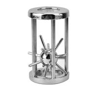 Tnfeeon Rompecabezas IQ Puzzle Desafío de Enclavamiento de Aleación de Zinc para Todas Las Edades Estimula la Mente Mejora el Enfoque Portátil Tamaño de 3 Pulgadas Viajes por Carretera Noches