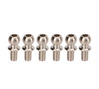 Tnfeeon Rótula de Coche Modelo RC, Rótula de Dirección RC de Hierro, 10 Piezas Adaptador de Cabeza de Bola con Extremo de Varilla de Enlace de 11 Mm, Bola de 5,5 Mm Rosca de para Usuarios de ZD