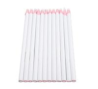 Tnfeeon Sastres Tiza Tela Marcador Lápiz 12 Piezas Crayón de Coser Blanco Líneas Claras de Madera Compuesta para Acolchar Bordado Cuero Metal Costura Artesanía Sastres