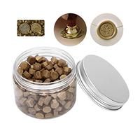 Tnfeeon Sellos de Cera Cuentas de Cera de Sellado de Oro Antiguo para Invitaciones de Boda Tarjetas de Navidad y Manualidades con 200 Cuentas en Acabado Mate Vintage Fácil de Derretir para Sellos