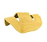 Tnfeeon Sombrero para el Sol para Perros, Gorra para el Sol para Mascotas de Terciopelo Acanalado Suave, Ajustable con Orificios para Las Orejas para Actividades Al Aire Libre (XL)