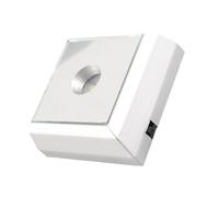 Tnfeeon Soporte de Lámpara LED, Pantalla de Visualización Reflejada de la Base Blanca de la Batería de la Batería de la Base LED Base de la Base de la Base para la Pantalla de Arte de (luz blanca)