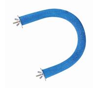 Tnfeeon Soporte para Percha para Pájaros, Madera Natural y Material de de Cuarzo, Superficie Rugosa para el Cuidado del Pico de Las Uñas, Montaje con Tornillo, Fácil de Limpiar, 8 Pulgadas de (Blue)