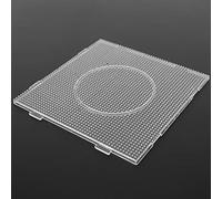 Tnfeeon Tableros Perforados de Cuentas Fusibles Transparentes de 2,6 Mm Plantillas para Manualidades con Formas de Corazón Hexagonales Cuadradas para el Desarrollo de Habilidades de Expresión
