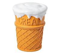 Tnfeeon Taburete cambiador de zapatos de comida, taburete de comida simulado, cómodo retro para el hogar (helado)