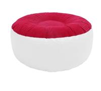 Tnfeeon Taburete de Floking Inflable Reposo en Pie Redondo Portátil con Material Suave y Amigable para la Piel para Acampar Actividades Al Aire Libre (rojo)
