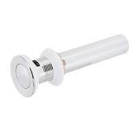 Tnfeeon Tapón de Desagüe para Fregadero Emergente de Latón, Botón con Resorte para Fregaderos sin Desbordamiento, Encimera, Tocador de Baño, Propietarios de Viviendas, Tubo de de Acero Inoxidable,