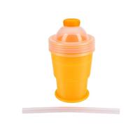 Tnfeeon Taza de Hielo Portátil Taza Plegable de TPE con Tapa a Prueba de Fugas con Molde para Hielo 2 en 1 de 5,12 Pulgadas Boca Ancha de Fácil Liberación para Viajes Gimnasio Oficina Picnic (YELLOW)