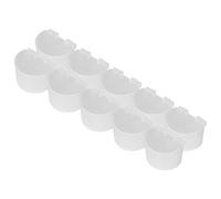 Tnfeeon Taza de Plástico para Alimentación de Palomas, Cuenco Colgante Impermeable para una Fácil Instalación en Jaula o Al Aire Libre, Espacioso Recipiente Azul con Capacidad para 48 Onzas de Agua