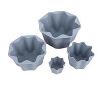 Tnfeeon Tazas para Hornear Revestimiento Octagonal Reutilizable Horno Microondas Molde para Mousse Herramienta para Pudín Revestimientos para Pasteles Gelatina Brownie Pan Cupcake Hold Tazas para