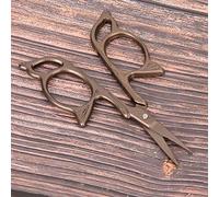 Tnfeeon Tijeras de Bordado Retro, Patrón de Mariposa Vintage, Corte de Precisión, Puntas Afiladas de 3,6 Pulgadas para Coser Acolchados Artesanos, Agarre Cómodo, Largas Sesiones de Manualidades,