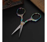 Tnfeeon Tijeras de Costura Vintage, Tijeras Artesanales de Acero Inoxidable, Diseño Ergonómico para Proyectos de Bordado y Costura (multicolor)