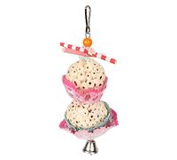 Tnfeeon Toy de Tono con un Pastel Interesante con Comida Atractiva para la Comida para la Búsqueda de una Pelota Suspendida, Promoción de Salud Mental (Cuerda de Doble Bola)