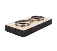 Tnfeeon Troquel de Corte de Cuero, Molde de Corte de Llavero de Cuero de Madera de Arce con Hoja de Metal, Base de Madera Gruesa, Cortador de Estampado para Usuarios de Artesanía en