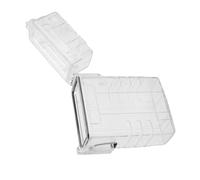 Tnfeeon Tubo de Almacenamiento de Plástico, Llavero Mini Contenedor Hermético de Bolsillo a Prueba de Agua Multiusos Transparente Accesorios de Supervivencia Al Aire Libre Camping (White)