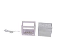 Tnfeeon USB Mini Lámpara LED Decoración Ecológica de la Hermosa Oficina de Mesa de té para Sala de Estar, Oficina, Iluminación Brillante (White)