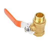 Tnfeeon Válvula de Bola de Tubería de Latón, Válvula de Cierre Confiable con Roscas Macho Hembra de 1/2 Pulgada para Control de Flujo de Agua en Entornos Industriales Comerciales Residenciales que