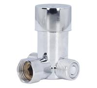 Tnfeeon Válvula Mezcladora de Ducha, Construcción de Aleación, Válvula Desviadora de Agua Fría y Caliente, Rosca G1/2, Ideal para el Baño del Hogar