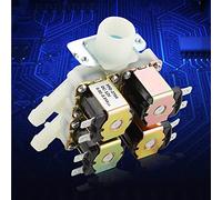 Tnfeeon Válvula Solenoide Eléctrica DC 12V G3/4, Función de Drenaje de Agua Normalmente Cerrada con Diseño de 1 Entrada y 4 Salidas 0.02-0.8MPa .3-116PSI para Sistemas de Riego Gestión de Agua