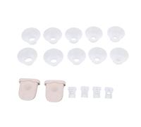 Tnfeeon Válvulas de Pico de Pato, Insertos de Brida, Piezas de Repuesto de Silicona Líquida de Diafragma, Cómodas para Extractor de Leche, Brida de 13-21mm