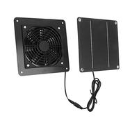 Tnfeeon Ventilador de Energía Solar, Ventilador de Panel Solar de Silicio Monocristalino de 10 W con Alta Velocidad 2200R para Invernaderos Al Aire Libre, Gallineros
