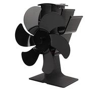 Tnfeeon Ventilador de Rebaño No Eléctrico 6 Cuchillas Ventilador de Energía para un Aumento de las Estufas de Pellets de Gas de Madera de Confort