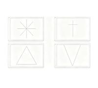 Tnfeeon Visor de Proporción áurea Proporciona Guías de Composición, Visor de Proporción áurea para Composición Fotográfica Proporciona Guías de 10 Acrílicos Intercambiables, Paquete de 10 (PCS)