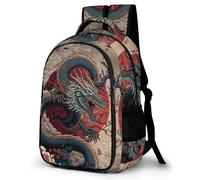 TNFHSOFT Dragón Mochilas Para Niños Niñas Mochilas De Escuela Secundaria Mochila Para Junior Elementary Mochila 17pulgada