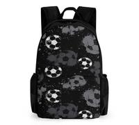 TNFHSOFT Fútbol Mochila Escolar Infantil Gran Capacidad 3D Mochilas Escolares Con Tema De Mochilas Para Niñas Estudiantes Adolescentes Fans 42x30.5cm