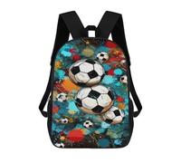 TNFHSOFT Fútbol Mochila Escolar Para Niños Mochilas Primaria Mochila Con Estampado De Bolsa De Viaje Portátil Con Deportivos De Gran Capacidad 17inch