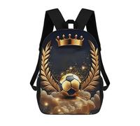 TNFHSOFT Fútbol Mochilas Escolares Para Niños, Mochila Escolar Diseño 3D Con Mochila Infantil Para Colegio Deporte, Regalos Para Niños