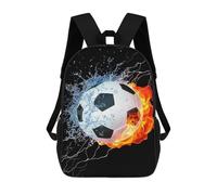 TNFHSOFT Fútbol Mochilas Escolares Para Niños, Mochila Escolar Diseño 3D Con Mochila Infantil Para Colegio Deporte, Regalos Para Niños