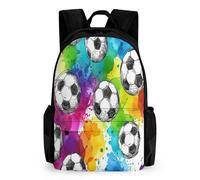 TNFHSOFT Fútbol Mochilas Para Niños Niñas Mochilas De Escuela Secundaria Movimiento Mochila Para Junior Elementary Mochila 17pulgada