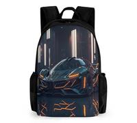 TNFHSOFT Mochila coche deportivo Para Niños,Mochilas Escolares Juveniles,Material Escolar Para Niños,Mochila Para Colegio Viajes,Regalos Para Niños Niñas Y Adolescentes 6-16 Años