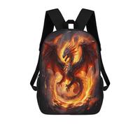 TNFHSOFT Mochila Dragón,Mochila Infantil 3D,Mochila Infantiles Dinosaurios,Mochila Viaje Escolar Para Niñas Adolescentes,Regalo Para Niños Niñas Y Adolescentes 17inch