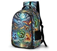 TNFHSOFT Mochila Dragón,Mochila Infantil 3D,Mochila Infantiles,Mochila Viaje Escolar Para Niñas Adolescentes,Regalo Para Niños Niñas Y Adolescentes One Size