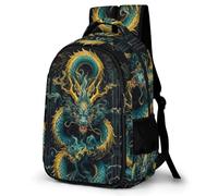 TNFHSOFT Mochila Dragón Para Niños,Mochilas Escolares Juveniles,Material Escolar Para Niños,Mochila Japanese Dragón Para Colegio Viajes,Regalos Para Niños Niñas Y Adolescentes 6-16 Años