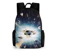 TNFHSOFT Mochila Escolares Para Adolescentes Niños, Mochila Fútbol, Escolar Grande De Nailon Niño Mochilas Informal Para Primaria Y Secundaria De Grados 3 A 9